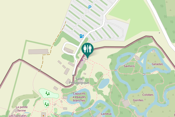 Map showing location of Romagne Toilet