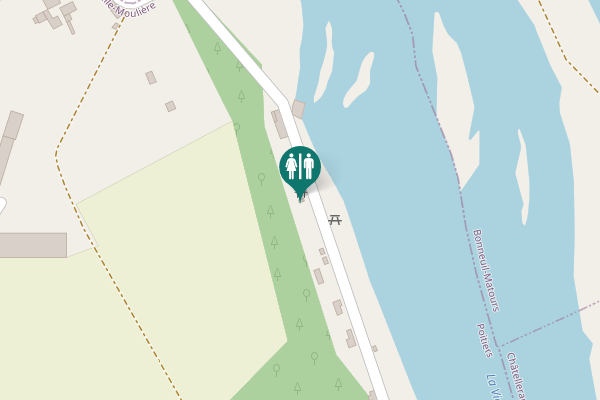 Map showing location of La Chapelle-Moulière Toilet