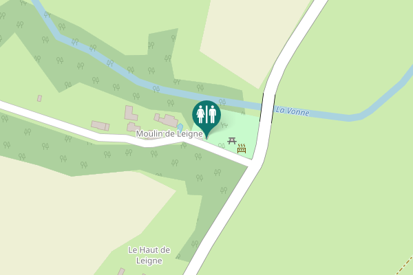 Map showing location of Cloué Toilet