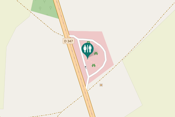 Map showing location of D 347 Toilet