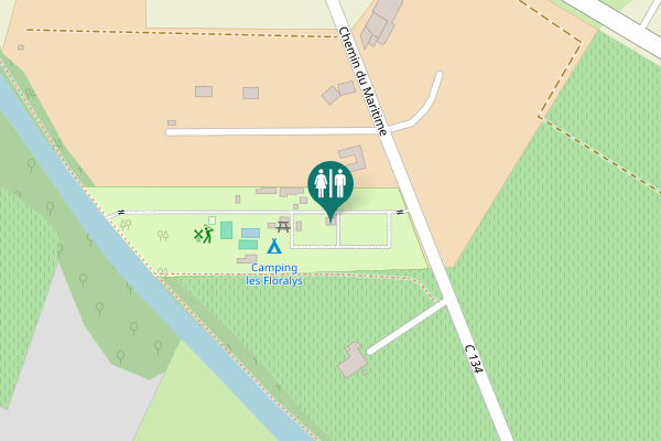 Map showing location of Chemin du Maritime 38 Toilet
