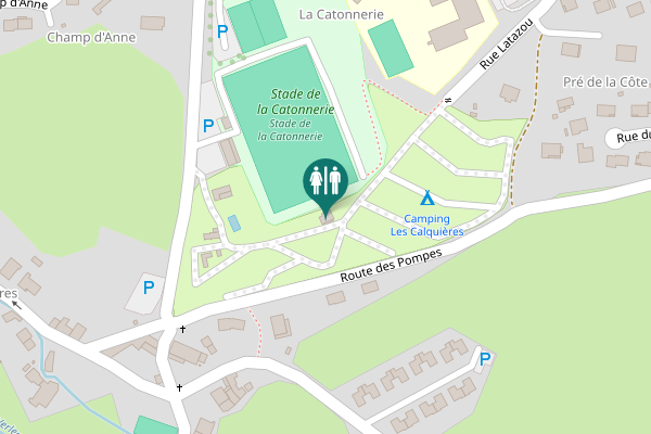 Map showing location of Rue Jean Moulin 17 Toilet