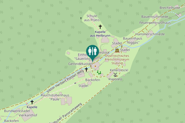 Map showing location of Viktor Herbert Pöttler-Weg Toilet