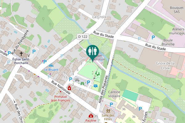 Map showing location of Impasse des Frères Bouquet Toilet