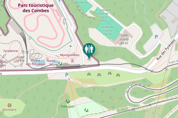 Map showing location of Rue des Pyrénées Toilet