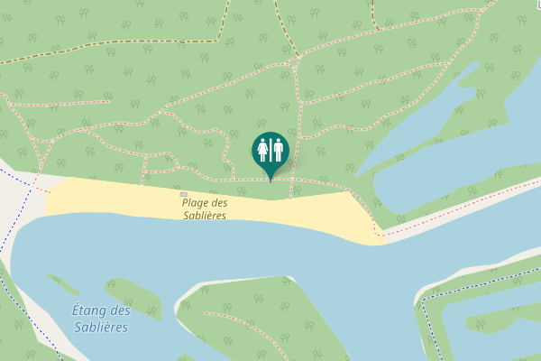 Map showing location of Chemin de la Chéhuère Toilet