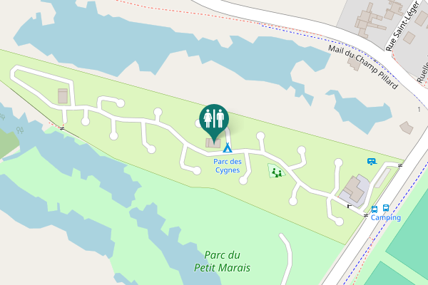 Map showing location of Longpré Lès Amiens Toilet