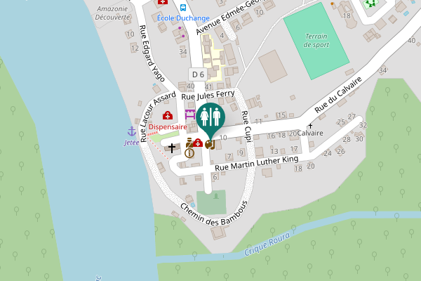 Map showing location of Rue du Calvaire 8 Toilet