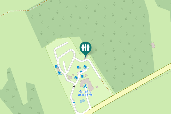 Map showing location of D 41 Toilet