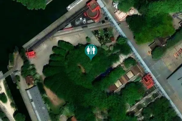 Satellite view of Allée du Belvédère Toilet