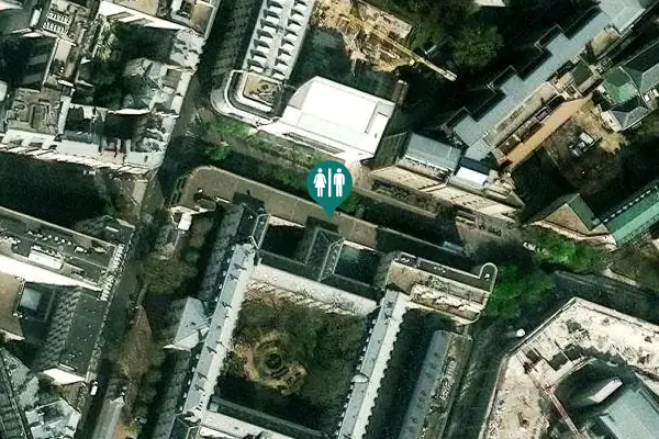 Satellite view of Rue Érasme 14 Toilet