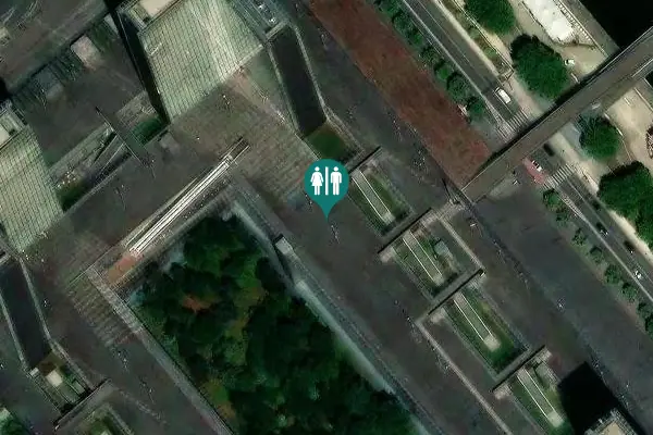 Satellite view of Entrée Ouest Toilet