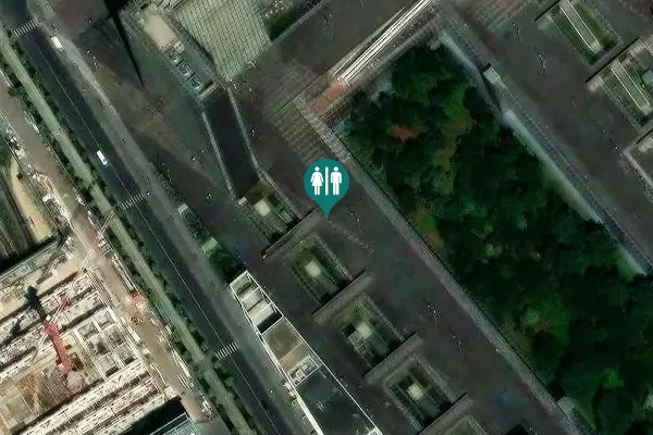 Satellite view of Entrée Ouest Toilet