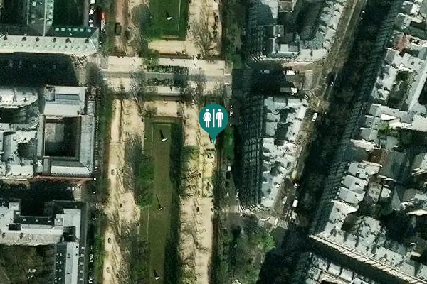 Satellite view of Allée Denise Vernay Toilet