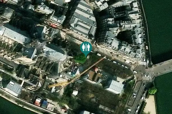 Satellite view of Rue du Cloître Notre-Dame Toilet