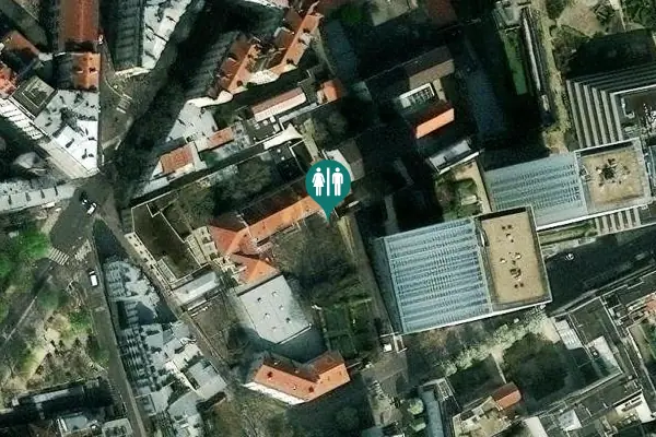 Satellite view of Accès Parking Italie 2 Toilet