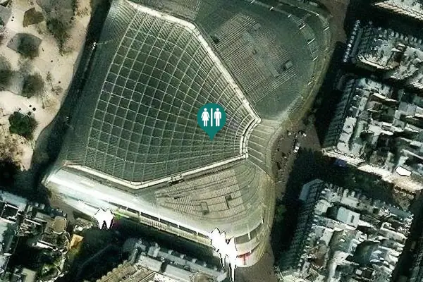 Satellite view of Passage de la Canopée 3 Toilet