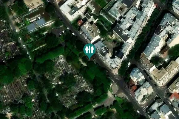 Satellite view of Rue des Rondeaux 62 bis Toilet