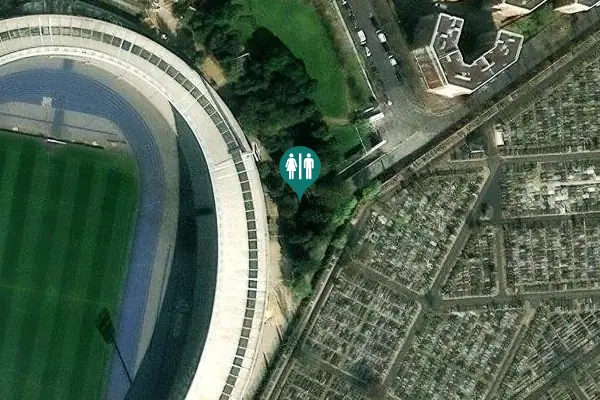 Satellite view of Rue Francis de Miomandre Toilet