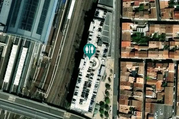 Satellite view of Parvis de l'Atlantique Toilet