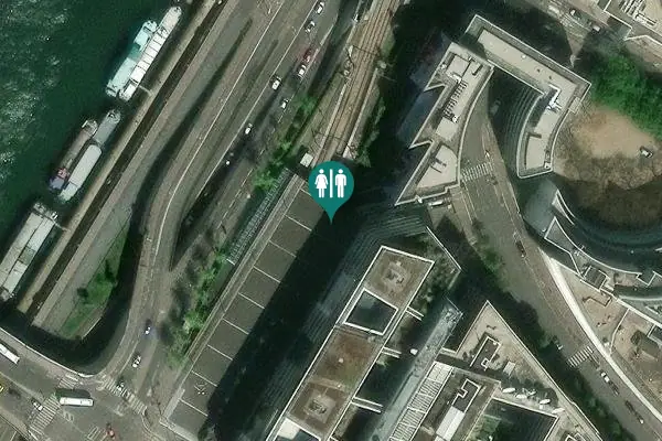 Satellite view of Esplanade Henri de France 7 Toilet