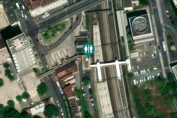Satellite view of Esplanade François Mitterrand Toilet