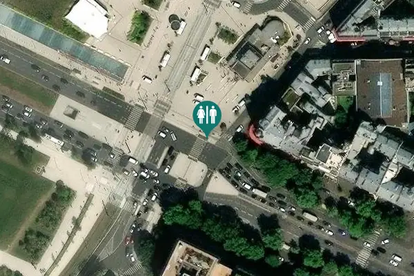 Satellite view of Place de la Porte Maillot Toilet