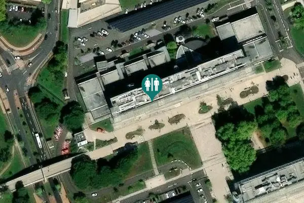 Satellite view of Talence Toilet