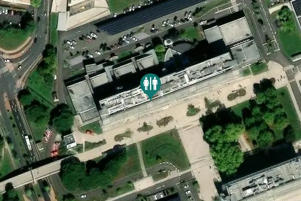 Satellite view of Talence Toilet