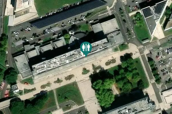 Satellite view of Talence Toilet
