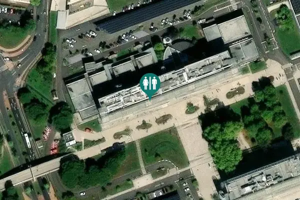 Satellite view of Talence Toilet