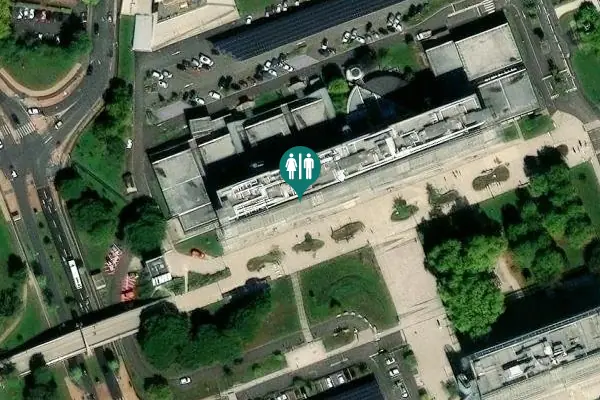Satellite view of Talence Toilet