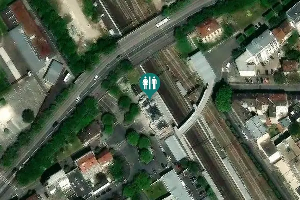 Satellite view of Place Marcel Cachin 1 Toilet