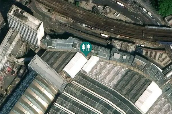 Satellite view of Waterloo Station