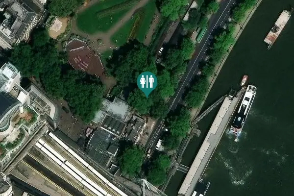 Satellite view of Embankment Toilets
