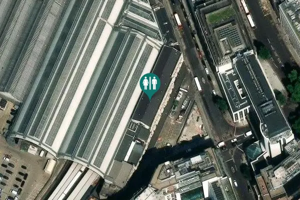 Satellite view of Hudson's Place Toilet