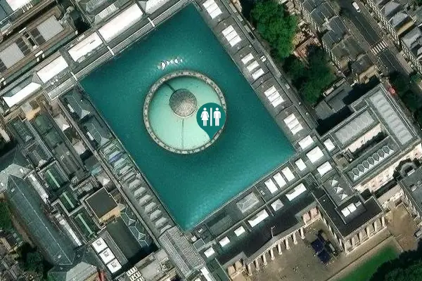 Satellite view of Great Court Toilet