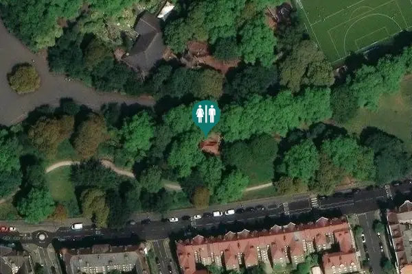 Satellite view of Battersea Park