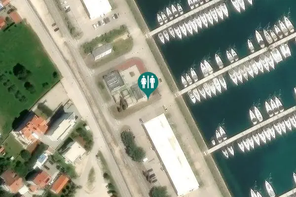 Satellite view of Obala kraljice Jelene 55 Toilet