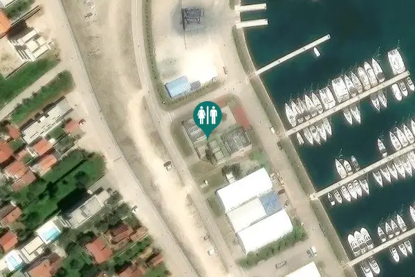 Satellite view of Obala kraljice Jelene Toilet