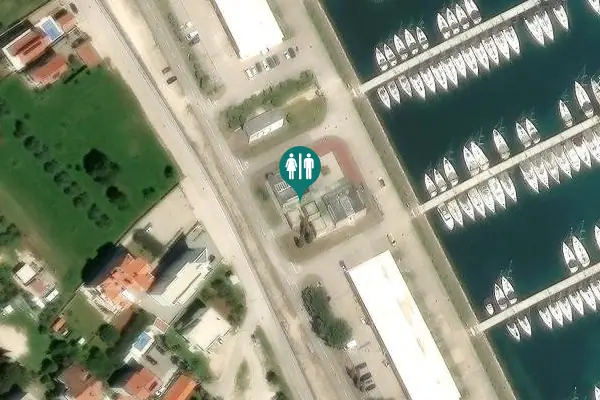 Satellite view of Obala kraljice Jelene 55 Toilet