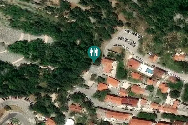 Satellite view of Jezeranska ulica Toilet