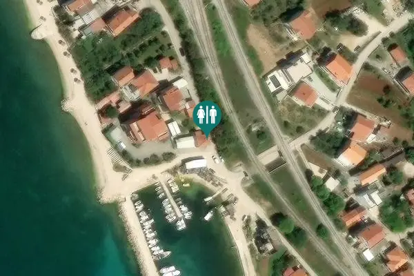 Satellite view of Ulica braće Radića Toilet