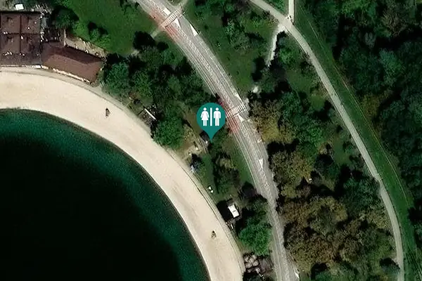 Satellite view of Aleja Matije Ljubeka 21 Toilet