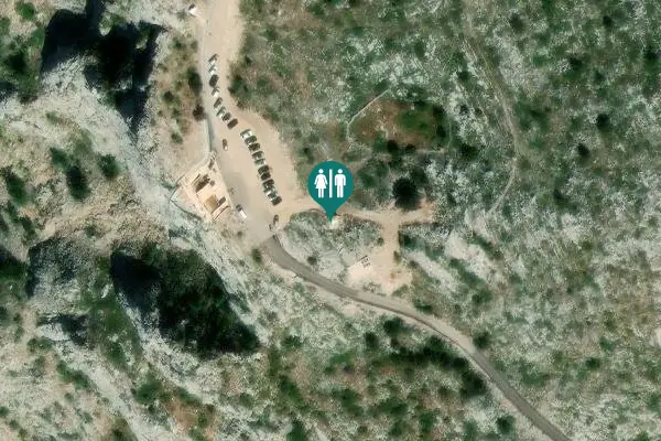 Satellite view of planinska staza na Kimet Toilet