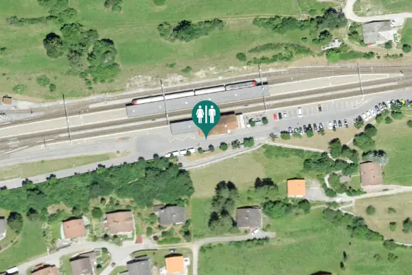 Satellite view of Bahnhofplatz 1 Toilet