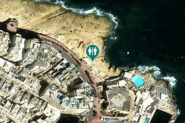 Satellite view of Tower Road 124 Toilet