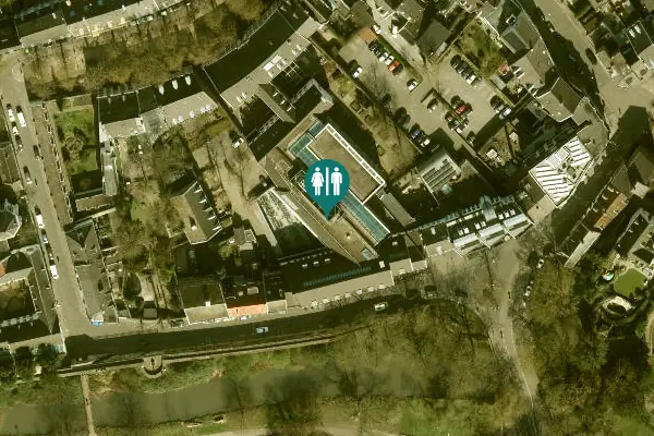 Satellite view of Grote Looiersstraat 17 Toilet