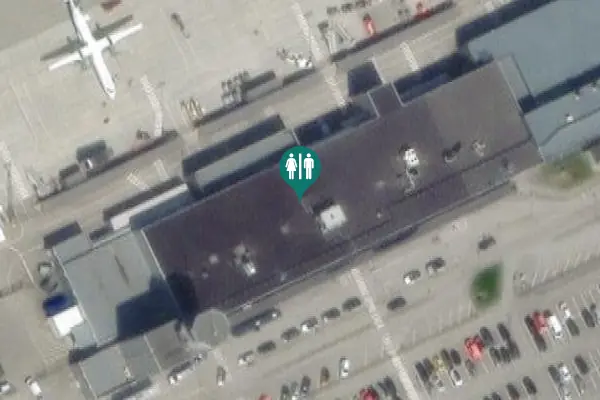 Satellite view of Flyplassvegen 27 Toilet