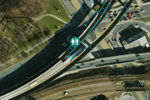 Satellite view of Aleja Powstańców Śląskich Toilet
